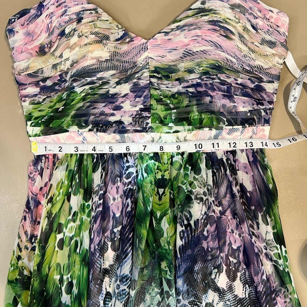 Aidan Mattox Floral‎ High Low Dress Size 10 - Picture 10 of 10